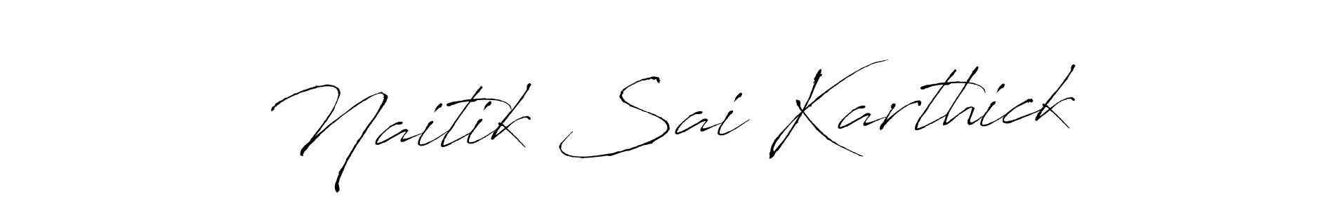 How to Draw Naitik Sai Karthick signature style? Antro_Vectra is a latest design signature styles for name Naitik Sai Karthick. Naitik Sai Karthick signature style 6 images and pictures png