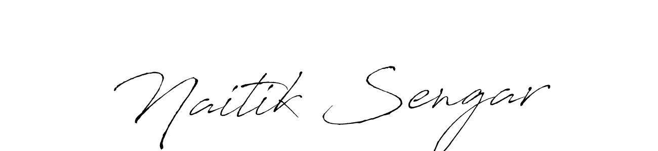 Also You can easily find your signature by using the search form. We will create Naitik Sengar name handwritten signature images for you free of cost using Antro_Vectra sign style. Naitik Sengar signature style 6 images and pictures png
