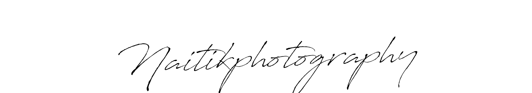 Create a beautiful signature design for name Naitikphotography. With this signature (Antro_Vectra) fonts, you can make a handwritten signature for free. Naitikphotography signature style 6 images and pictures png