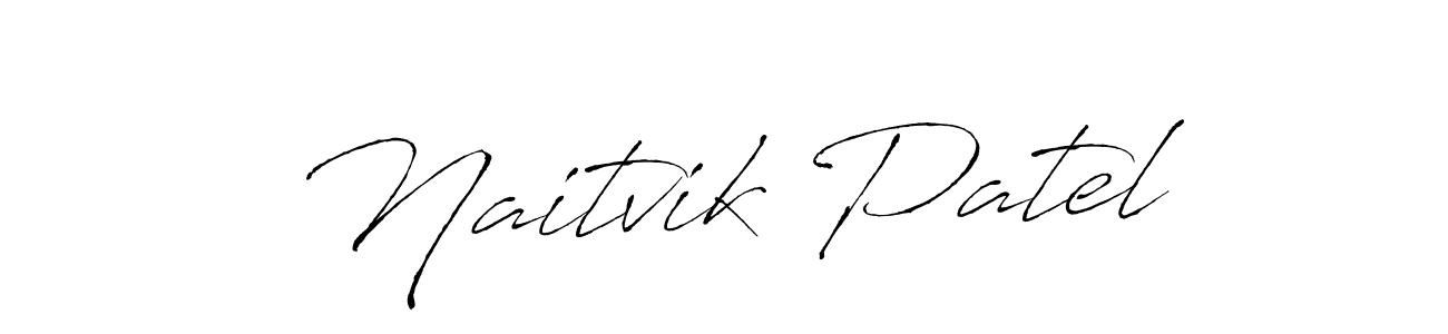 Use a signature maker to create a handwritten signature online. With this signature software, you can design (Antro_Vectra) your own signature for name Naitvik Patel. Naitvik Patel signature style 6 images and pictures png