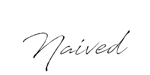 Create a beautiful signature design for name Naived. With this signature (Antro_Vectra) fonts, you can make a handwritten signature for free. Naived signature style 6 images and pictures png