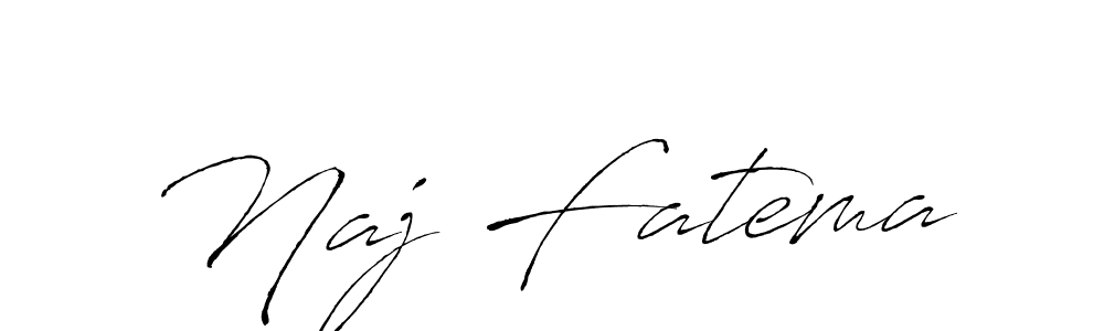 Naj Fatema stylish signature style. Best Handwritten Sign (Antro_Vectra) for my name. Handwritten Signature Collection Ideas for my name Naj Fatema. Naj Fatema signature style 6 images and pictures png