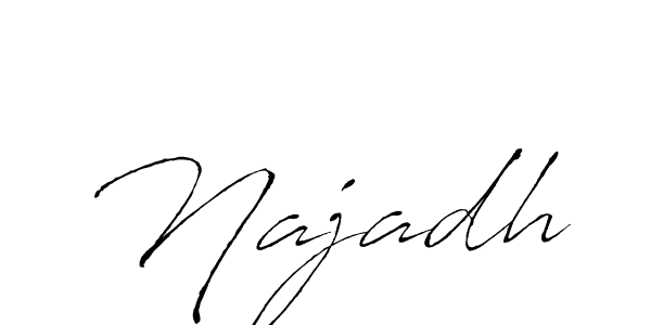 Najadh stylish signature style. Best Handwritten Sign (Antro_Vectra) for my name. Handwritten Signature Collection Ideas for my name Najadh. Najadh signature style 6 images and pictures png