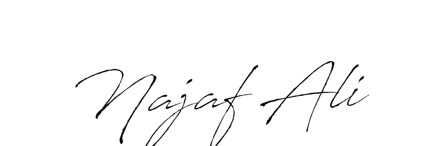 How to make Najaf Ali signature? Antro_Vectra is a professional autograph style. Create handwritten signature for Najaf Ali name. Najaf Ali signature style 6 images and pictures png