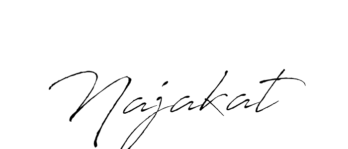 Najakat stylish signature style. Best Handwritten Sign (Antro_Vectra) for my name. Handwritten Signature Collection Ideas for my name Najakat. Najakat signature style 6 images and pictures png