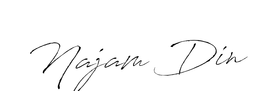 Also You can easily find your signature by using the search form. We will create Najam Din name handwritten signature images for you free of cost using Antro_Vectra sign style. Najam Din signature style 6 images and pictures png