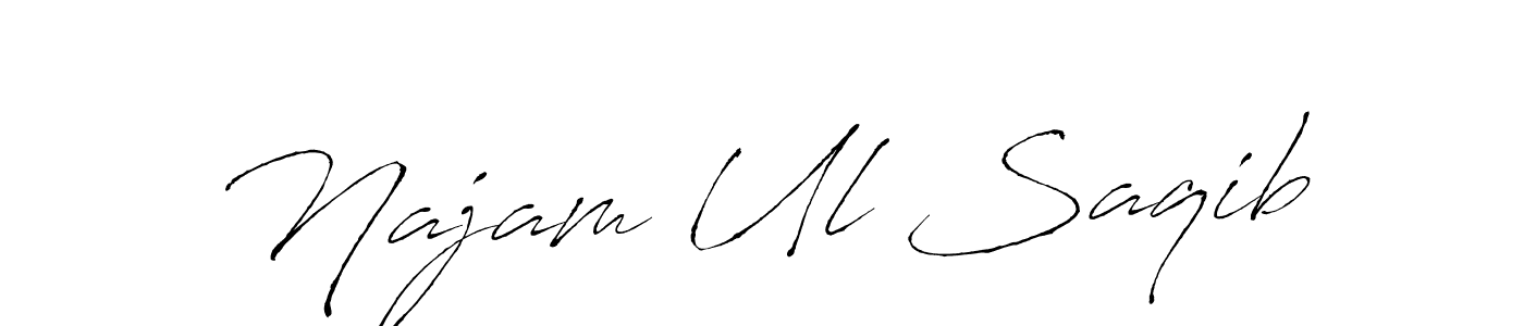 The best way (Antro_Vectra) to make a short signature is to pick only two or three words in your name. The name Najam Ul Saqib include a total of six letters. For converting this name. Najam Ul Saqib signature style 6 images and pictures png