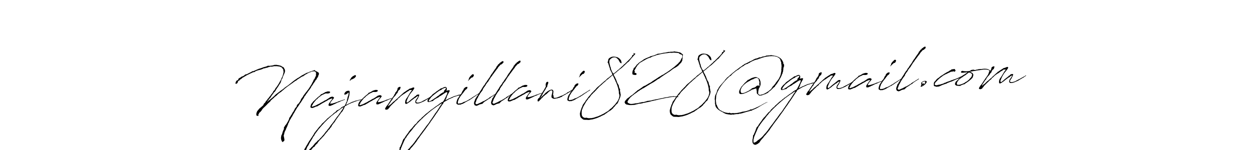Make a beautiful signature design for name Najamgillani828@gmail.com. With this signature (Antro_Vectra) style, you can create a handwritten signature for free. Najamgillani828@gmail.com signature style 6 images and pictures png
