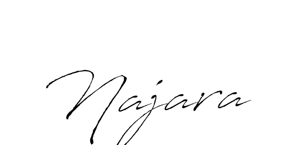 Create a beautiful signature design for name Najara. With this signature (Antro_Vectra) fonts, you can make a handwritten signature for free. Najara signature style 6 images and pictures png