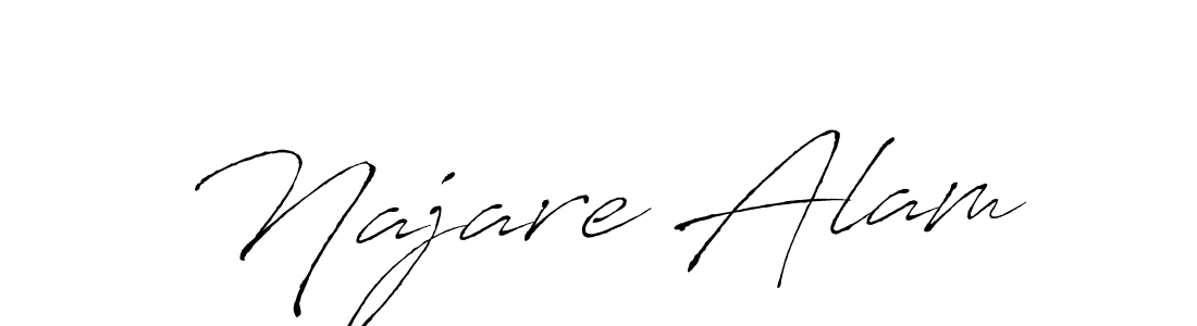 Najare Alam stylish signature style. Best Handwritten Sign (Antro_Vectra) for my name. Handwritten Signature Collection Ideas for my name Najare Alam. Najare Alam signature style 6 images and pictures png