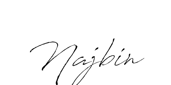 Make a beautiful signature design for name Najbin. With this signature (Antro_Vectra) style, you can create a handwritten signature for free. Najbin signature style 6 images and pictures png