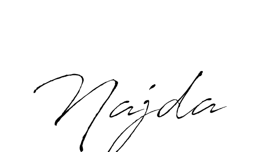 Create a beautiful signature design for name Najda. With this signature (Antro_Vectra) fonts, you can make a handwritten signature for free. Najda signature style 6 images and pictures png