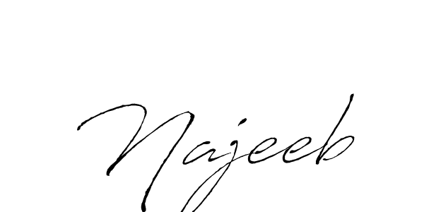 Antro_Vectra is a professional signature style that is perfect for those who want to add a touch of class to their signature. It is also a great choice for those who want to make their signature more unique. Get Najeeb name to fancy signature for free. Najeeb signature style 6 images and pictures png