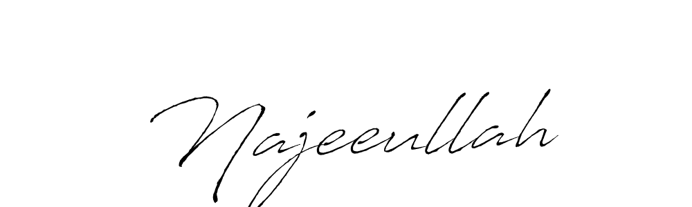 Use a signature maker to create a handwritten signature online. With this signature software, you can design (Antro_Vectra) your own signature for name Najeeullah. Najeeullah signature style 6 images and pictures png