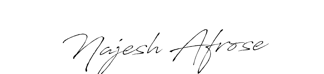 You can use this online signature creator to create a handwritten signature for the name Najesh Afrose. This is the best online autograph maker. Najesh Afrose signature style 6 images and pictures png