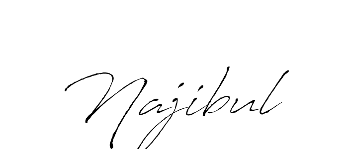 Make a beautiful signature design for name Najibul. With this signature (Antro_Vectra) style, you can create a handwritten signature for free. Najibul signature style 6 images and pictures png