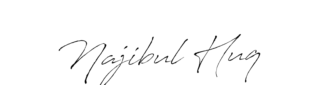 How to make Najibul Huq name signature. Use Antro_Vectra style for creating short signs online. This is the latest handwritten sign. Najibul Huq signature style 6 images and pictures png