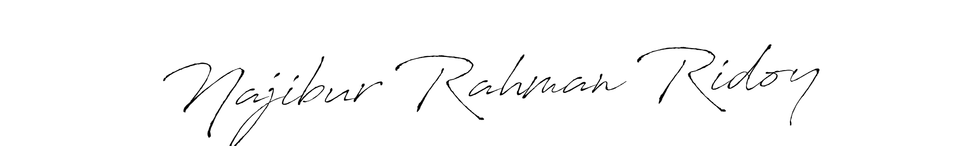 Also You can easily find your signature by using the search form. We will create Najibur Rahman Ridoy name handwritten signature images for you free of cost using Antro_Vectra sign style. Najibur Rahman Ridoy signature style 6 images and pictures png