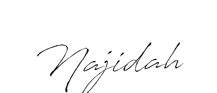 Make a beautiful signature design for name Najidah. Use this online signature maker to create a handwritten signature for free. Najidah signature style 6 images and pictures png