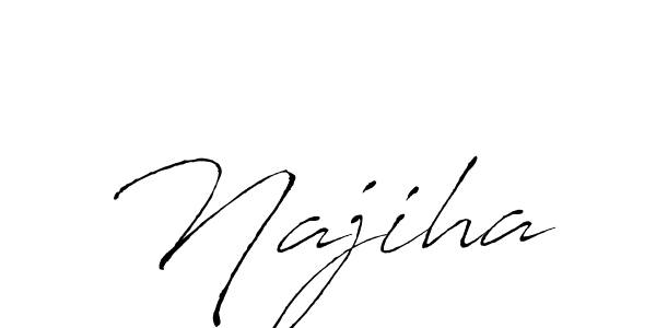 Antro_Vectra is a professional signature style that is perfect for those who want to add a touch of class to their signature. It is also a great choice for those who want to make their signature more unique. Get Najiha name to fancy signature for free. Najiha signature style 6 images and pictures png