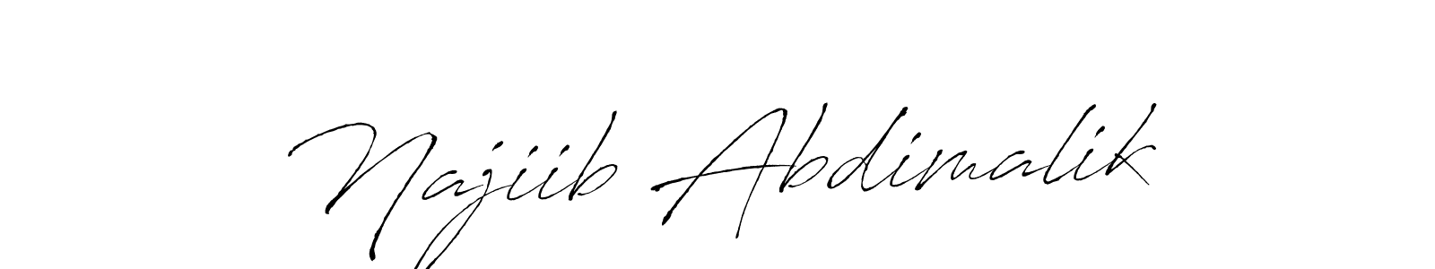 Once you've used our free online signature maker to create your best signature Antro_Vectra style, it's time to enjoy all of the benefits that Najiib Abdimalik name signing documents. Najiib Abdimalik signature style 6 images and pictures png