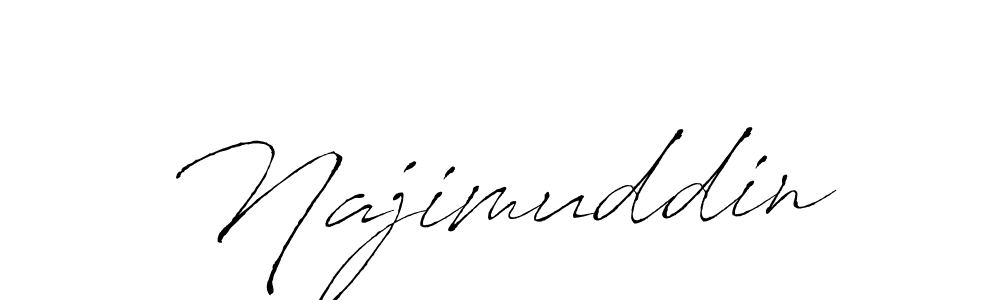 How to make Najimuddin name signature. Use Antro_Vectra style for creating short signs online. This is the latest handwritten sign. Najimuddin signature style 6 images and pictures png