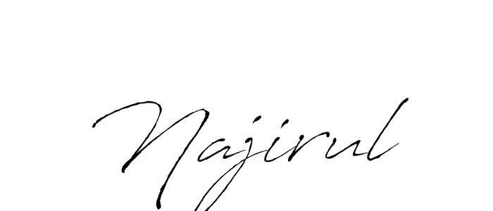 Create a beautiful signature design for name Najirul. With this signature (Antro_Vectra) fonts, you can make a handwritten signature for free. Najirul signature style 6 images and pictures png