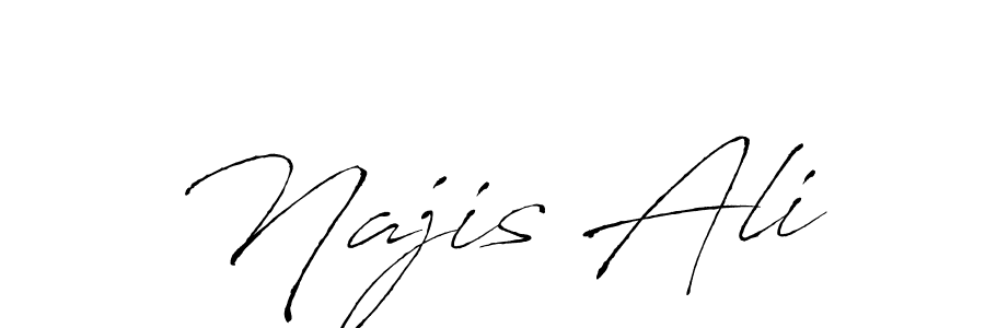 Also we have Najis Ali name is the best signature style. Create professional handwritten signature collection using Antro_Vectra autograph style. Najis Ali signature style 6 images and pictures png