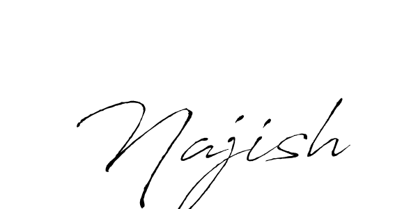 How to Draw Najish signature style? Antro_Vectra is a latest design signature styles for name Najish. Najish signature style 6 images and pictures png