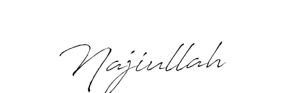 Make a beautiful signature design for name Najiullah. With this signature (Antro_Vectra) style, you can create a handwritten signature for free. Najiullah signature style 6 images and pictures png