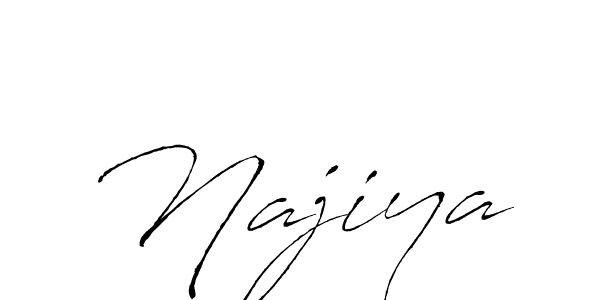 Create a beautiful signature design for name Najiya. With this signature (Antro_Vectra) fonts, you can make a handwritten signature for free. Najiya signature style 6 images and pictures png