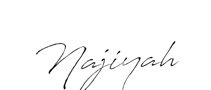 Also we have Najiyah name is the best signature style. Create professional handwritten signature collection using Antro_Vectra autograph style. Najiyah signature style 6 images and pictures png