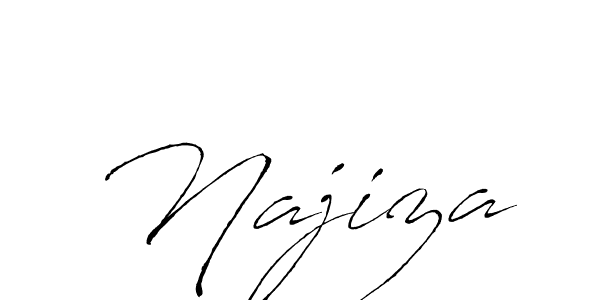 if you are searching for the best signature style for your name Najiza. so please give up your signature search. here we have designed multiple signature styles  using Antro_Vectra. Najiza signature style 6 images and pictures png