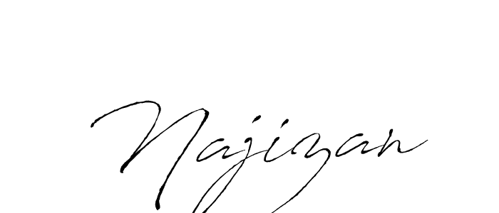 if you are searching for the best signature style for your name Najizan. so please give up your signature search. here we have designed multiple signature styles  using Antro_Vectra. Najizan signature style 6 images and pictures png