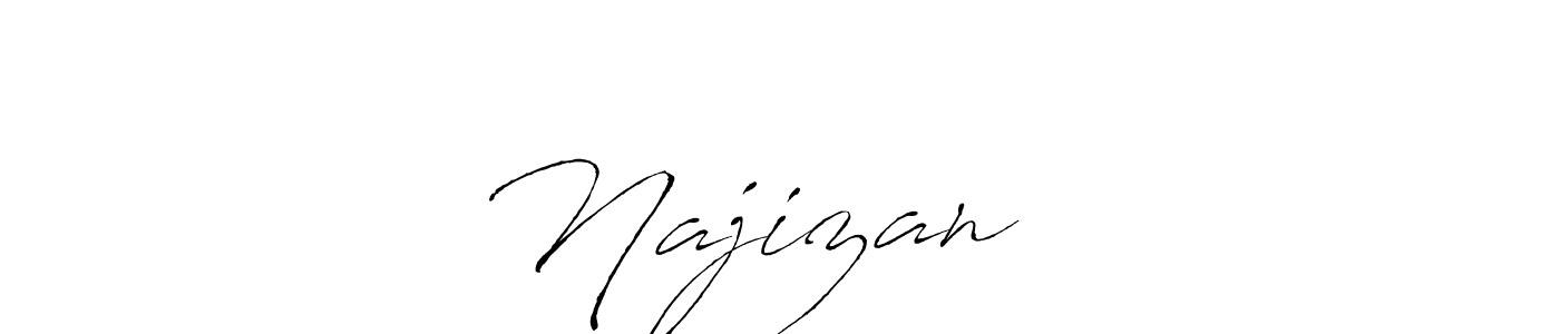 Design your own signature with our free online signature maker. With this signature software, you can create a handwritten (Antro_Vectra) signature for name Najizan ❤️. Najizan ❤️ signature style 6 images and pictures png