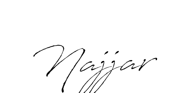 This is the best signature style for the Najjar name. Also you like these signature font (Antro_Vectra). Mix name signature. Najjar signature style 6 images and pictures png