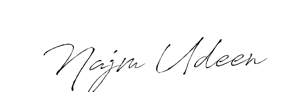 How to make Najm Udeen signature? Antro_Vectra is a professional autograph style. Create handwritten signature for Najm Udeen name. Najm Udeen signature style 6 images and pictures png