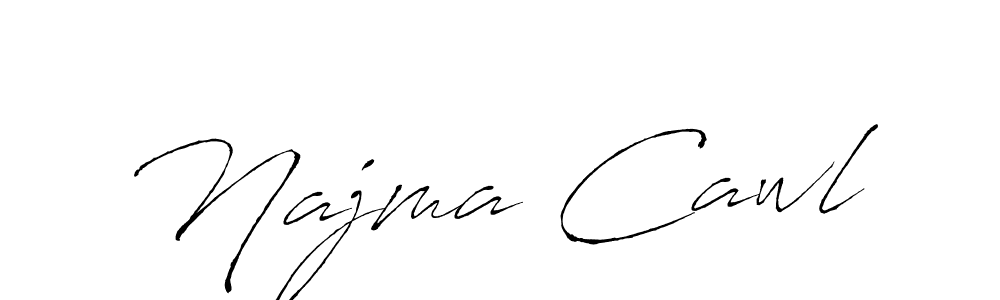 The best way (Antro_Vectra) to make a short signature is to pick only two or three words in your name. The name Najma Cawl include a total of six letters. For converting this name. Najma Cawl signature style 6 images and pictures png