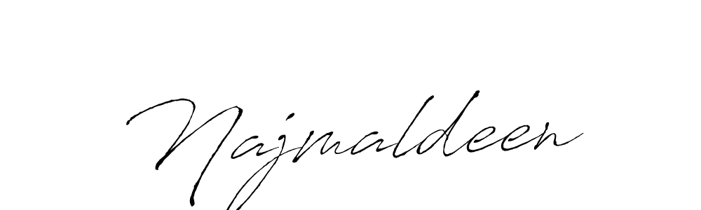 Design your own signature with our free online signature maker. With this signature software, you can create a handwritten (Antro_Vectra) signature for name Najmaldeen. Najmaldeen signature style 6 images and pictures png