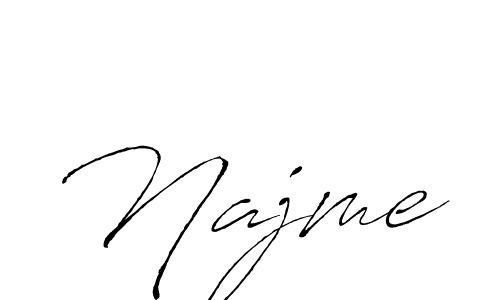 How to Draw Najme signature style? Antro_Vectra is a latest design signature styles for name Najme. Najme signature style 6 images and pictures png