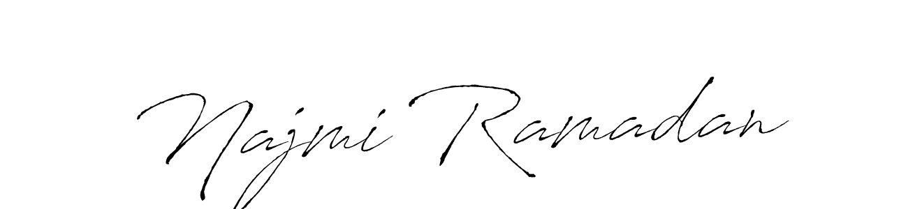 Once you've used our free online signature maker to create your best signature Antro_Vectra style, it's time to enjoy all of the benefits that Najmi Ramadan name signing documents. Najmi Ramadan signature style 6 images and pictures png