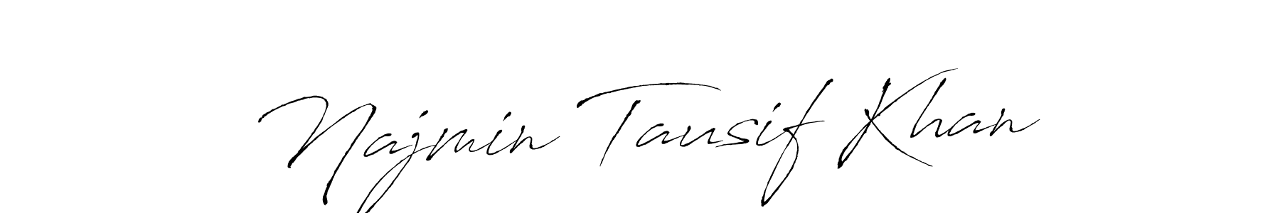 Make a beautiful signature design for name Najmin Tausif Khan. Use this online signature maker to create a handwritten signature for free. Najmin Tausif Khan signature style 6 images and pictures png