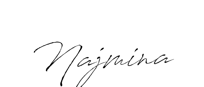 The best way (Antro_Vectra) to make a short signature is to pick only two or three words in your name. The name Najmina include a total of six letters. For converting this name. Najmina signature style 6 images and pictures png