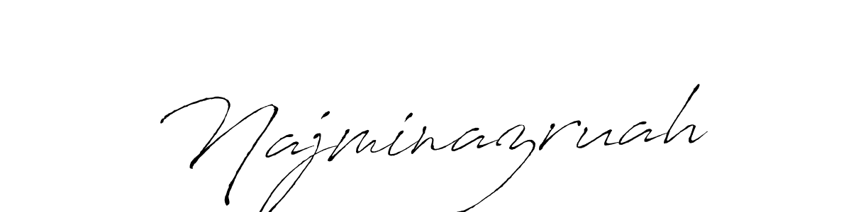 Also we have Najminazruah name is the best signature style. Create professional handwritten signature collection using Antro_Vectra autograph style. Najminazruah signature style 6 images and pictures png