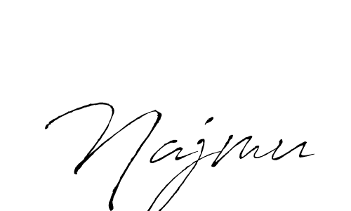 Najmu stylish signature style. Best Handwritten Sign (Antro_Vectra) for my name. Handwritten Signature Collection Ideas for my name Najmu. Najmu signature style 6 images and pictures png