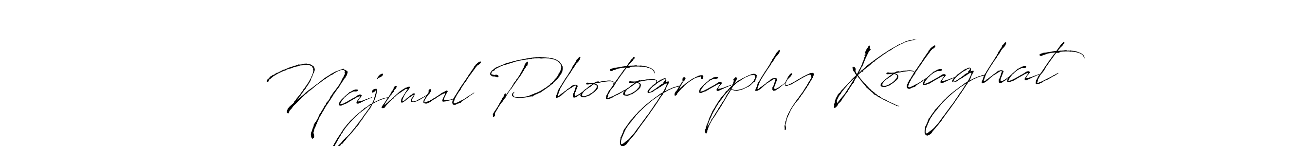 Create a beautiful signature design for name Najmul Photography Kolaghat. With this signature (Antro_Vectra) fonts, you can make a handwritten signature for free. Najmul Photography Kolaghat signature style 6 images and pictures png