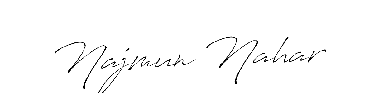 It looks lik you need a new signature style for name Najmun Nahar. Design unique handwritten (Antro_Vectra) signature with our free signature maker in just a few clicks. Najmun Nahar signature style 6 images and pictures png