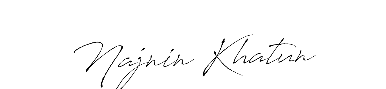 How to make Najnin Khatun signature? Antro_Vectra is a professional autograph style. Create handwritten signature for Najnin Khatun name. Najnin Khatun signature style 6 images and pictures png