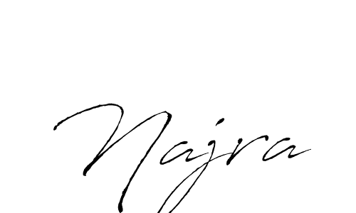 How to make Najra signature? Antro_Vectra is a professional autograph style. Create handwritten signature for Najra name. Najra signature style 6 images and pictures png