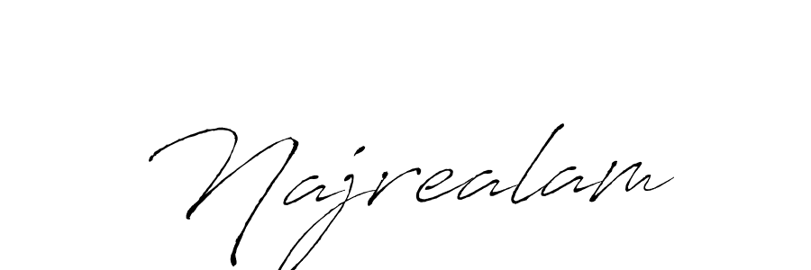 It looks lik you need a new signature style for name Najrealam. Design unique handwritten (Antro_Vectra) signature with our free signature maker in just a few clicks. Najrealam signature style 6 images and pictures png